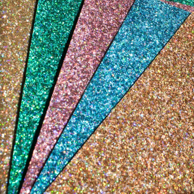 Holographic Chunky Glitter Fabric Sheets - Premium Quality for Crafts & Bows