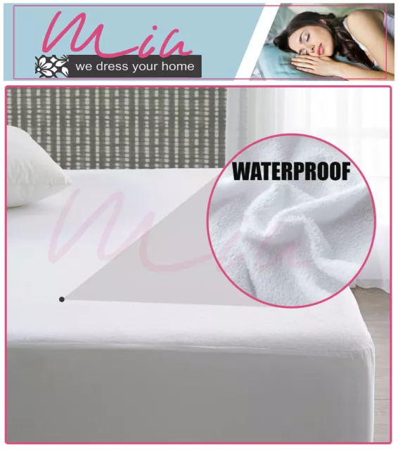 Protector impermeable para toalla Terry sábana cubierta doble cama