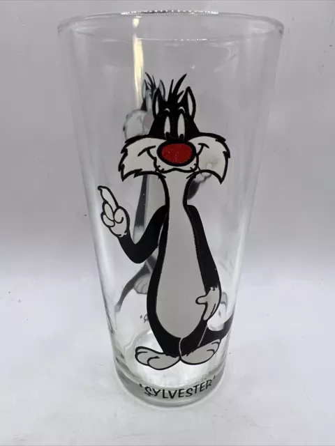 Vintage Sylvester Pepsi 1973 Looney Tunes Collector Series Glass Warner Bros