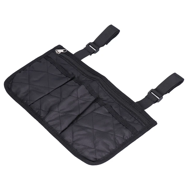 Bolsa de almacenamiento lateral para cochecito de aplicación amplia para silla de ruedas bolsas laterales ligeras