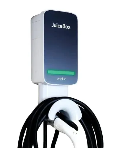 JuiceBox 48 Amp Enel X Way Wi-Fi Enabled Electric Vehicle Charging Station