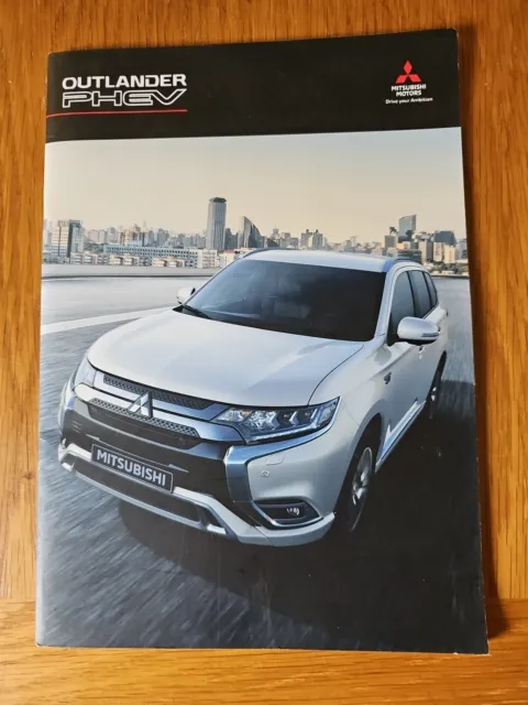 Mitsubishi Outlander Phev Range 2019 - Car Sales Brochure Main Dealer Literature