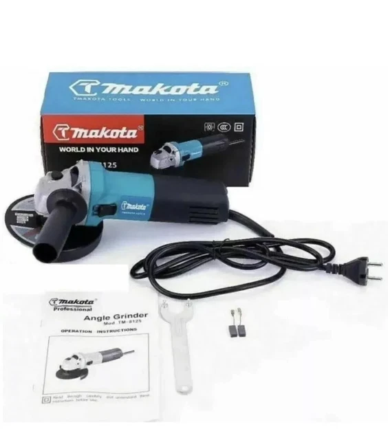 Smerigliatrice Angolare Elettrica 1000W Con Velocità Regolabile, Disco 125 Mm E Chiave Inclusa | Ideale Per Lavori Domestici E Fai-da-te
