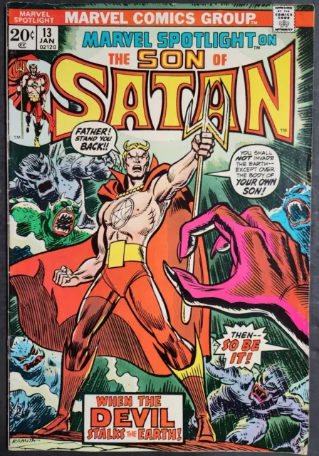 Marvel Spotlight #13 Marvel 1973 KEY Origin Son of Satan 2nd App Satana FN+