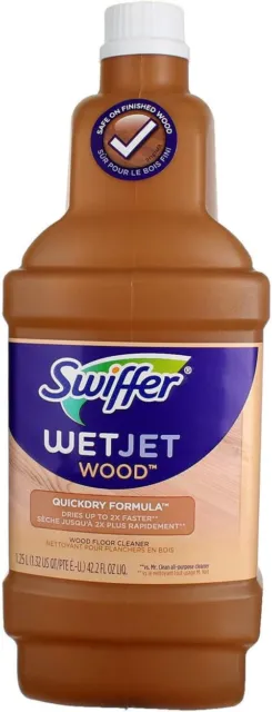 LOT DE 4 - SWIFFER - WetJet Wood Bois Lingettes de nettoyage pour