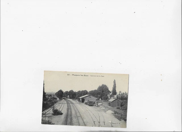 CPA 58 POUGUES LES EAUX interieur gare