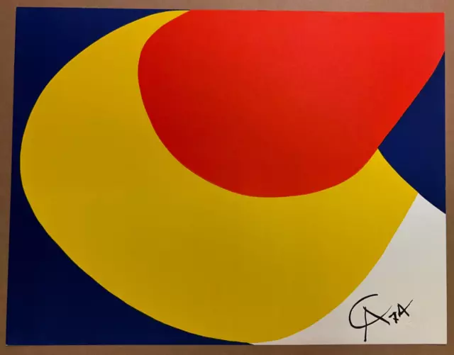 Convection by Alexander Calder Braniff Airlines 1974 Lithograph Art Print 20x26