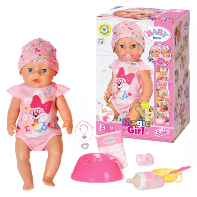 Baby Born Puppe Magic Girl Babypuppe Spielzeug Zapf Creation 43cm groß B-WARE