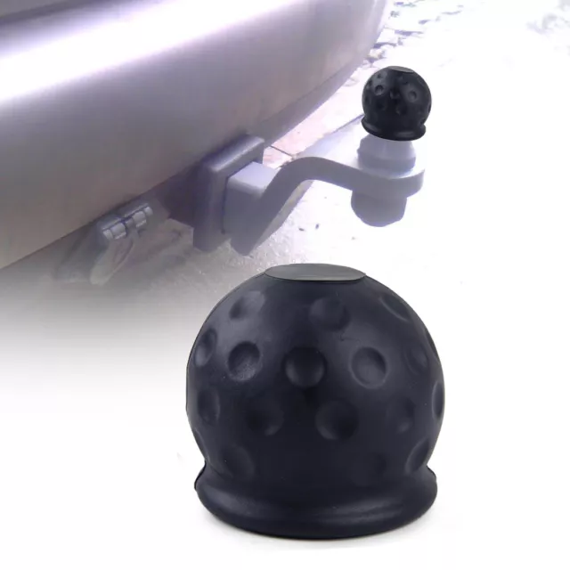 2X # 50mm Towball Car Rubber Tow Ball Protector Cover Cap Hitch Caravan Trailer