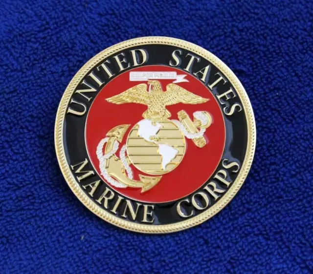 USMC US Marine Corps Grille Badge Emblem License Plate Bumper Topper AMC GM