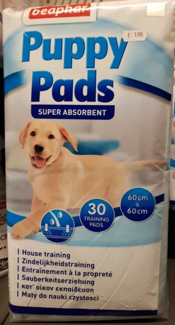 Tapis éducateur Puppy Pads Beaphar 60 cm x 60 cm pour chiots