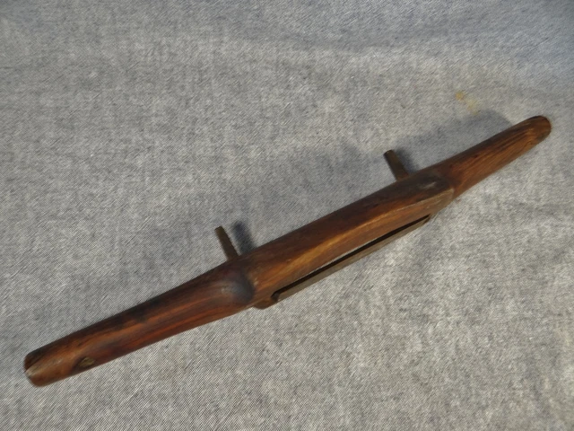 Old wooden spokeshave woodworking tool spoke shave old tool BLACKSMITH