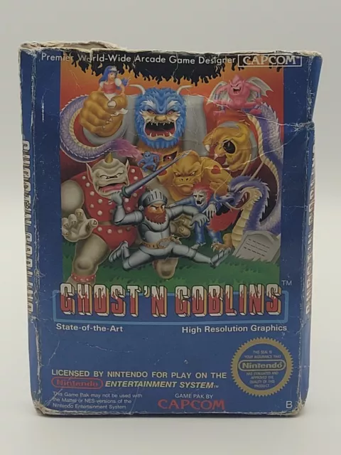 Ghost N Goblins OVP & Anleitung Nintendo NES -Akzeptabel- Ghost'N Goblins