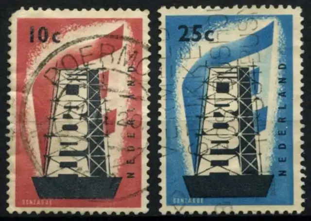 Netherlands 1956 SG#836-7 Europa Used Set #D76973