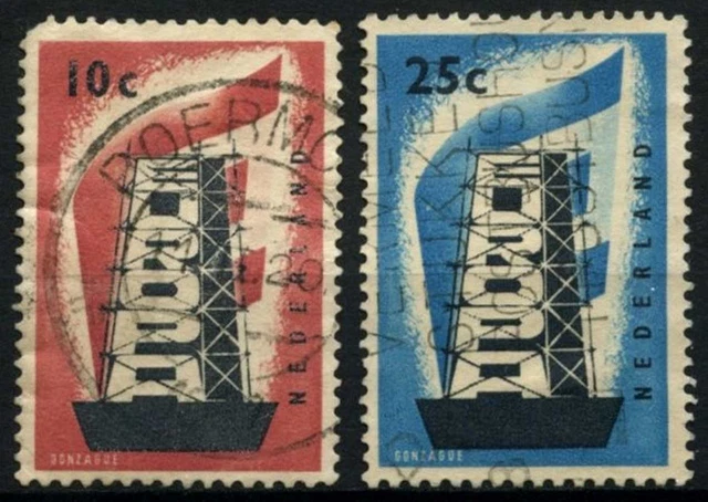 Netherlands 1956 SG#836-7 Europa Used Set #D76973