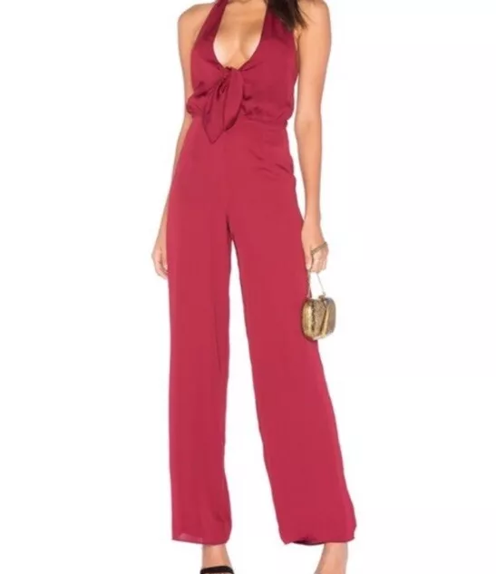 House Of Harlow 1960 X Revolve Coco Red Jumpsuit S