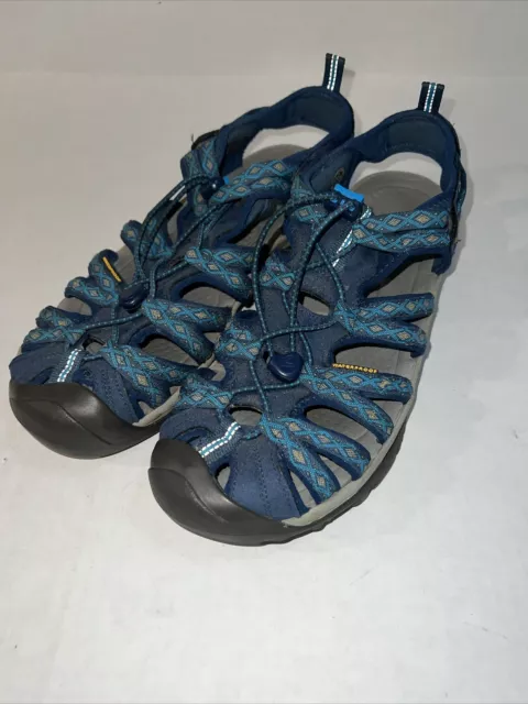 Keen Women’s Whisper Poseidon Blue Waterproof Outdoor Hiking Sandals size 11