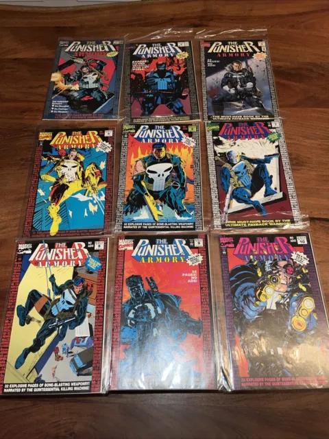 Marvel Comics The Punisher Armory - Lot Of 9 Issue 1-2-3-4-6-7-8-9-10