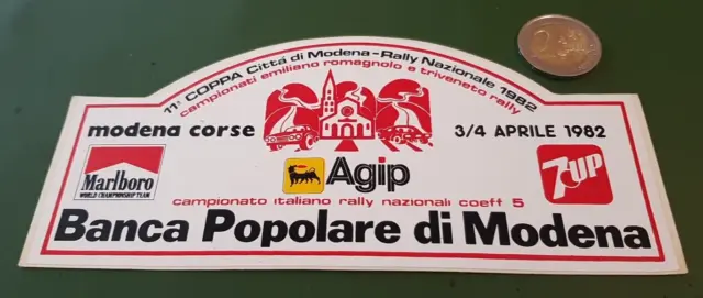 (0441) Adesivo originale sticker 70 80 Rally 11a coppa Città di Modena