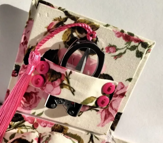  Beautiful Individually Hand Crafted Floral 'Etui' Sewing Box / Sewing Kit 2