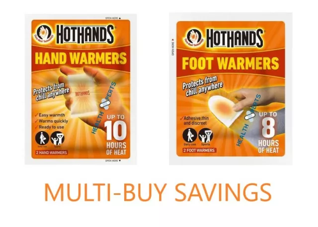 Hot Hands - Hand Warmers & Foot Warmers Hot Hands Packs Pocket Heat Feet Gloves