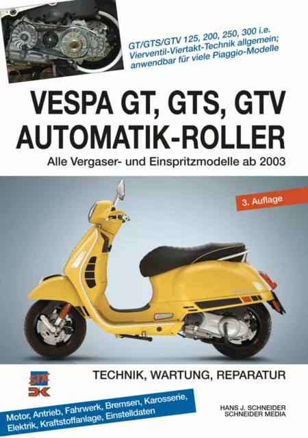 Reparaturanleitung Werkstatthandbuch Wartung - Vespa Gt Gts Gtv Automatik-Roller