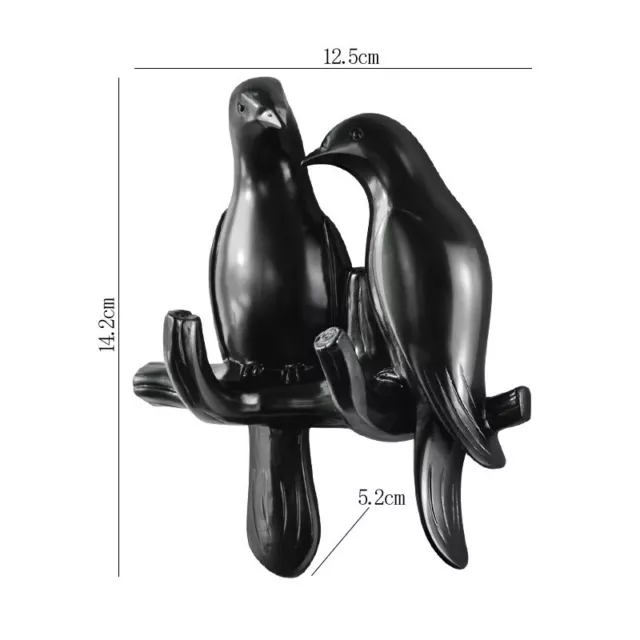 Resin Bird Hook Wall Hanging Key Hat Holder Cute Coat Hanger Rack Home Decor NEW
