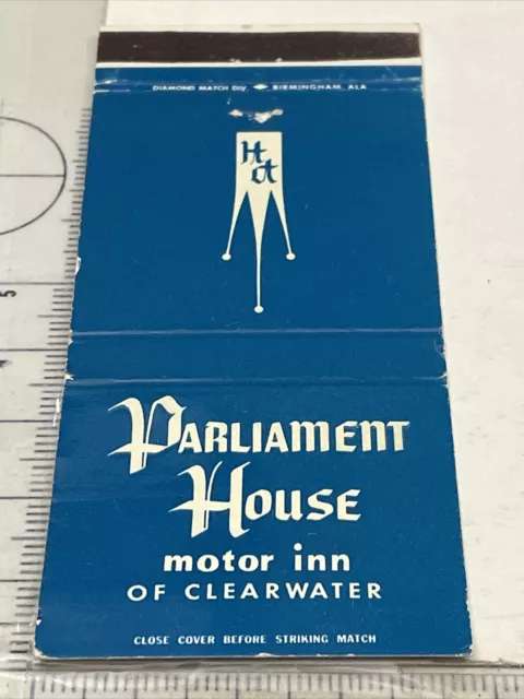 Matchbook Cover  PH Parliament House Motor Inn Of Clearwater, FL  gmg  Unstruct