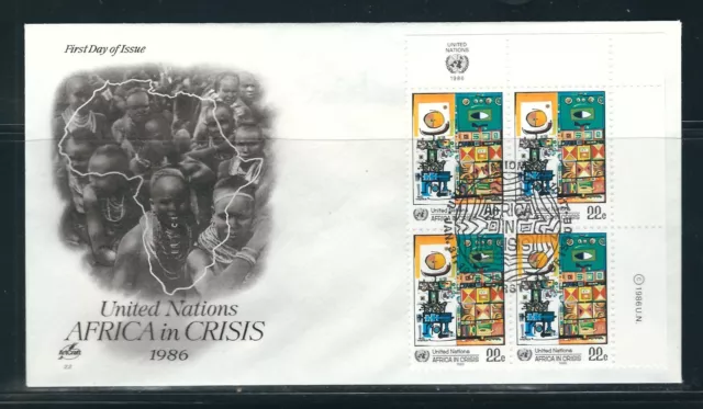 UN SC # NY 4468 Africa In Crisis FDC . Artcraft  Cachet