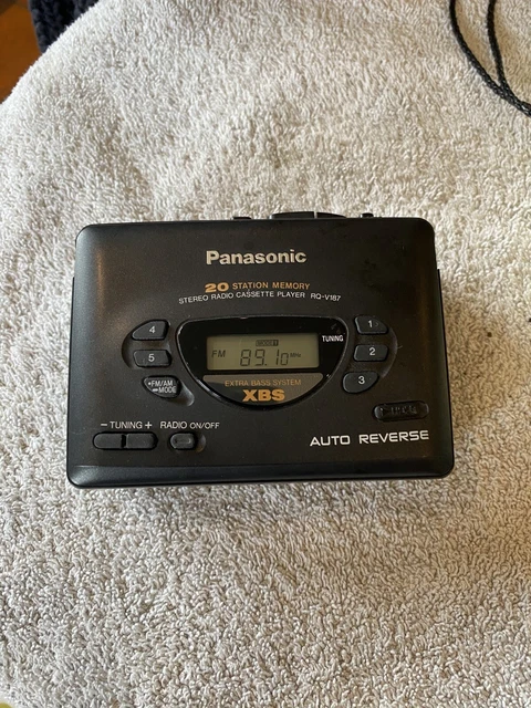 PANASONIC RQ-V187 STEREO Radio Cassette Player XBS Retro Vintage
