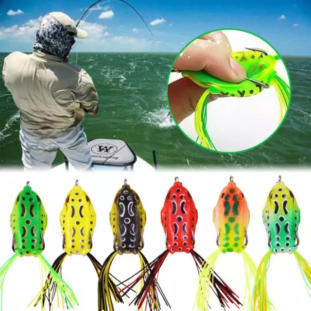 NIGHT FISHING LURE Bait Realistic Frog Soft Wobbler Silicone Lures with  Hooks $10.14 - PicClick AU