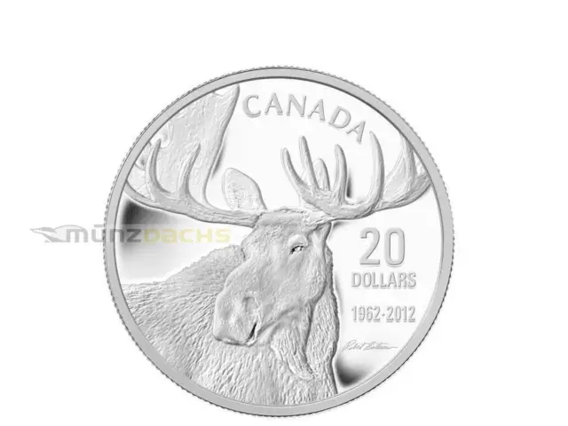 20 $ Dollar Bateman orignal élan Canada Canada 2012 épreuve PP argent 1 oz