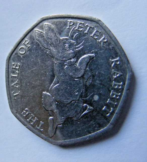 RARE THE TALE Of Peter Rabbit 50p Beatrix Potter Collectors Coin 2017 ...