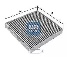 54.284.00 UFI Actif Carbone Filtre Intérieur Cabine Air Filtre 97057362300, S