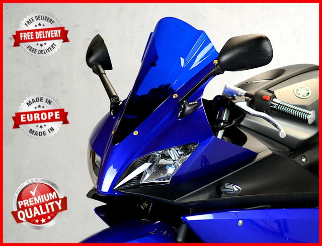 Pare-brise Bulle Moto YZF R125 (2008-2018) - Noir ABS, Protection Vent Et Confort