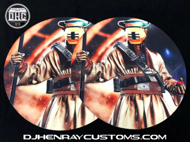 Boushh leia Dj Slipmats (pair) sl1200mk2 mk5 m3d m5g Technics any turntable