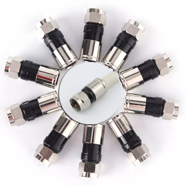 10X RG6 F Type Compression 2.7cm high quality Snap Seal Plug ConnectoY-IG