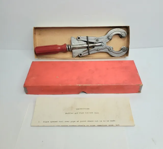 Vintage Snap-on Muffler-Tailpipe Cut Off Tool #TC-50 W/ Box & Manual