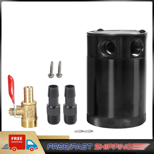 Separatore respiro 2 porte serbatoio collezione sconcertato universale auto (valvola 2 fori)