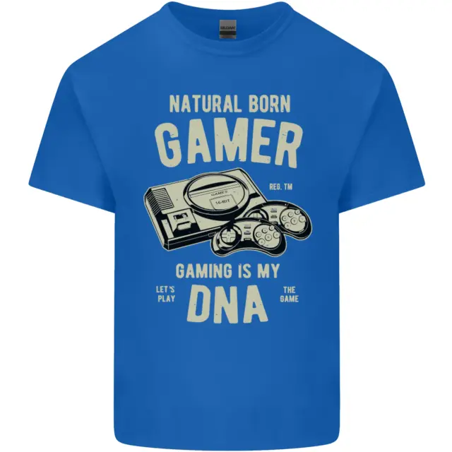 T-shirt per bambini Natural Born Gamer gioco divertente bambini 3