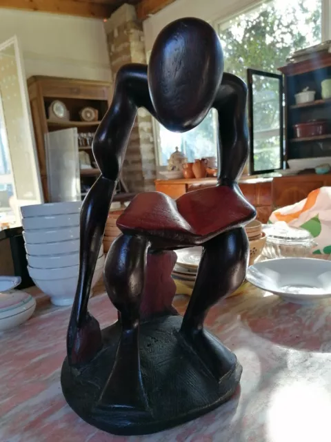 Scultura legno ebano