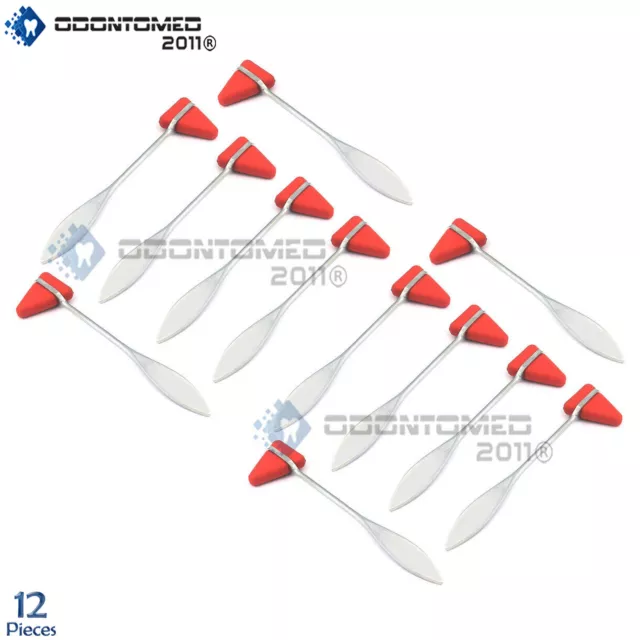 12 pcs Taylor Percussion (Reflex) Hammer Medical Surgical (Red)