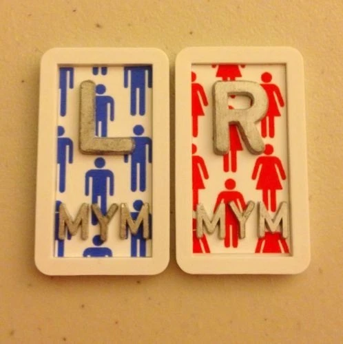 Set of A WOMAN IS ALWAYS "RIGHT" X-Ray Marker Set Radiology Lead Xray Girl