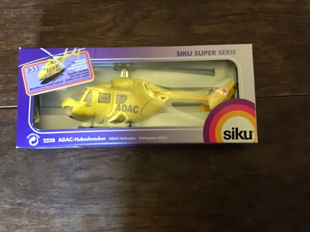 Vintage Siku 2228  1/55  ADAC Helicopter Boxed