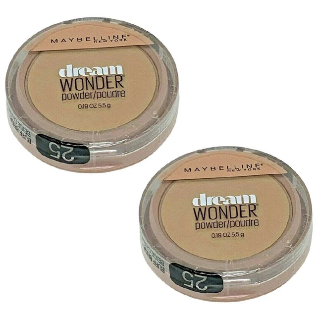 Pack of 2 Maybelline New York Dream Wonder Powder, Buff Beige # 25