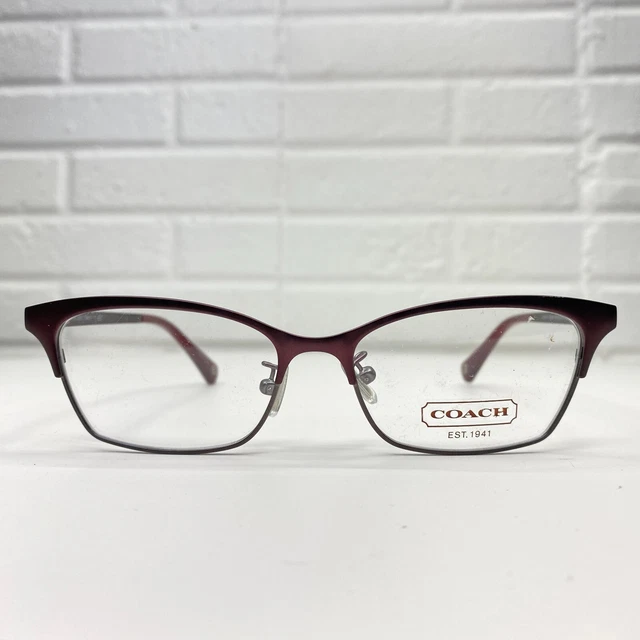 Monturas de gafas Coach rojo plateado para mujer HC 5041 Terri 9141 51-15-140 20065