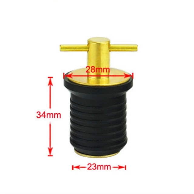 NEW DRAIN PLUG Cross Drain Brass Cross Drain Plug For Bilge Beams Boat
