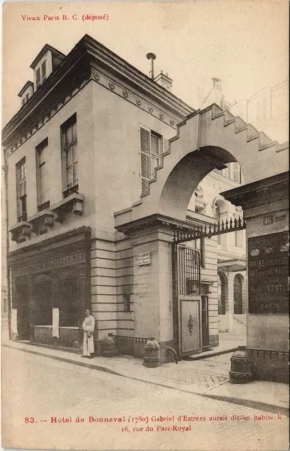 CPA PARIS 3e - Lhotel de Bonneval, 16 rue du Parc Royal (56664)