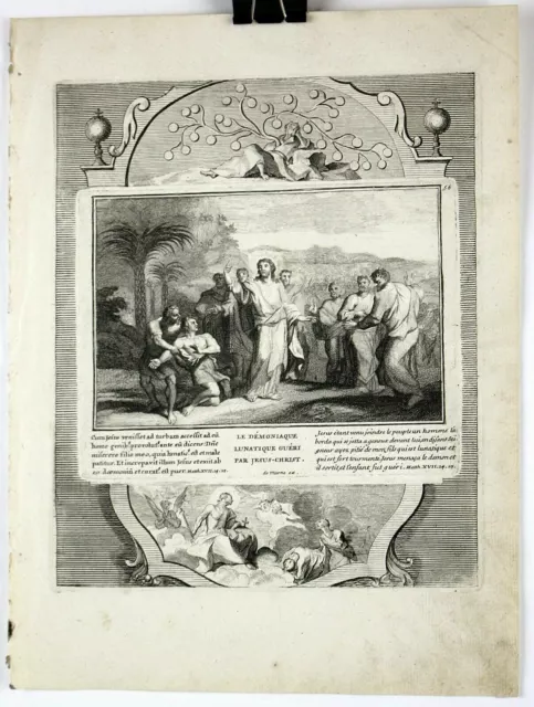 Original 1730 Copper Engraved/Etched Print from Demarne's Bible 9x12 Plate #56