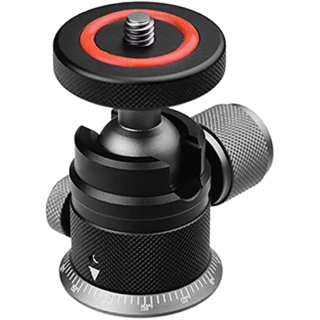 Mini Ball Head Tripod Head Camera w/ 1/4" Hot Shoe Mount for DSLR Camera Monopod